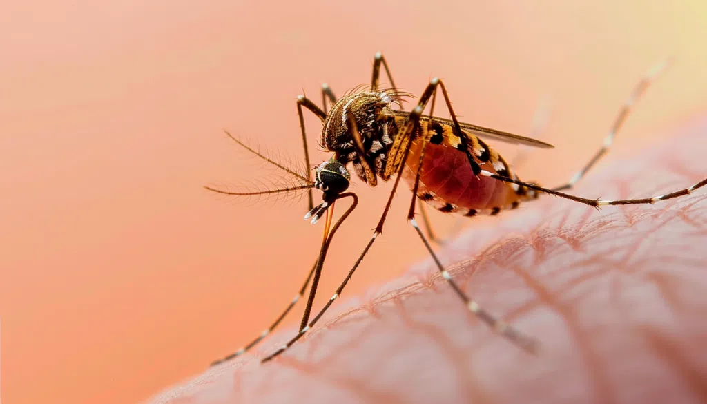 a person being bitten by a mosquito in Florida